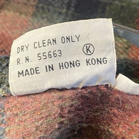 Vintage Foxland Barn Coat Plaid Wool Lined Jacket Corduroy Trim Women’s 16 - Picture 4 of 15